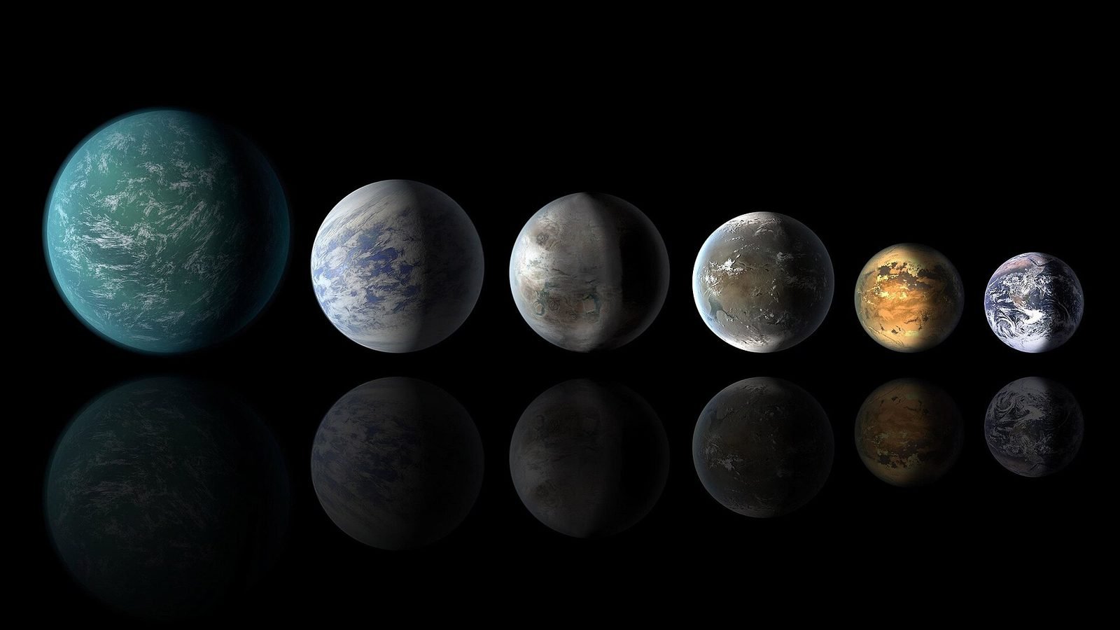 NASA artist’s concept of possible water-rich worlds