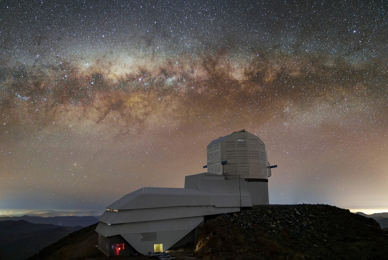 Rubin Observatory beneath the Milky Way