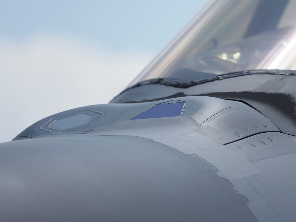 An F-35 distributed-aperture sensor detail