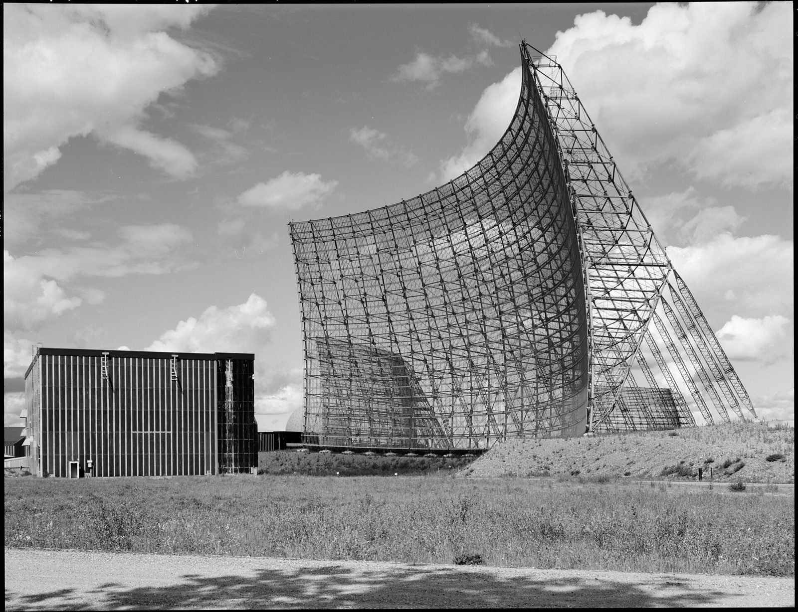A BMEWS radar installation at Clear, Alaska, documented in an archival photograph
