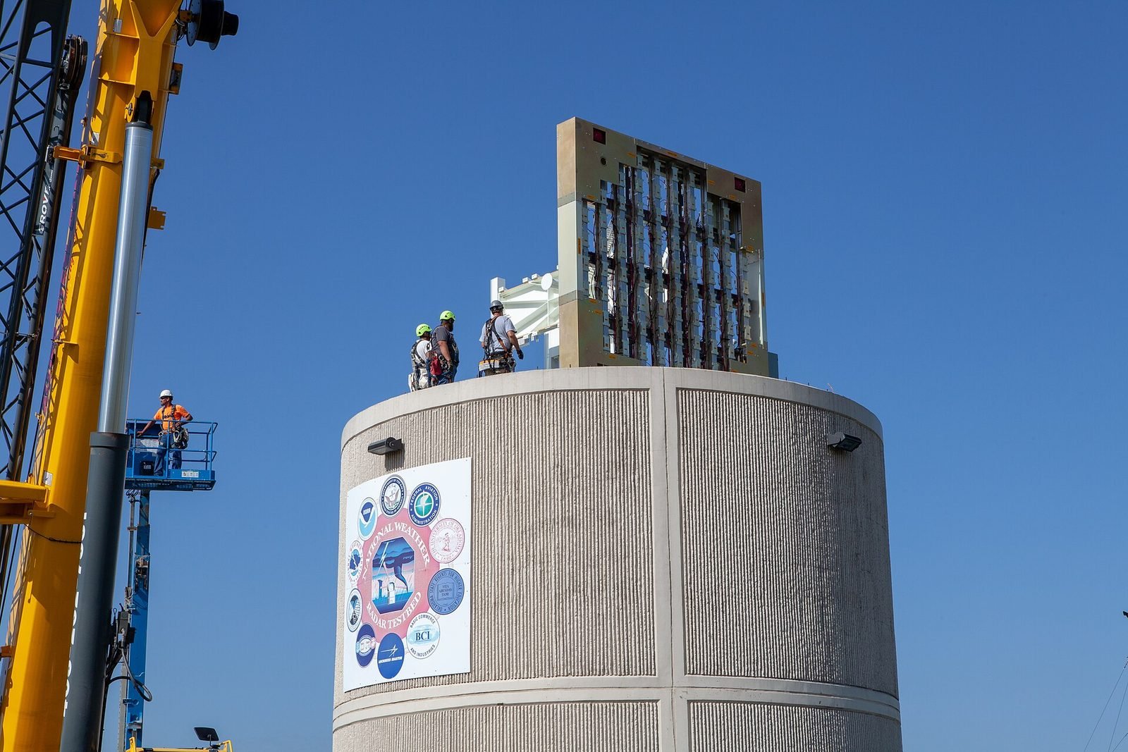 An Advanced Technology Demonstrator radar antenna installation