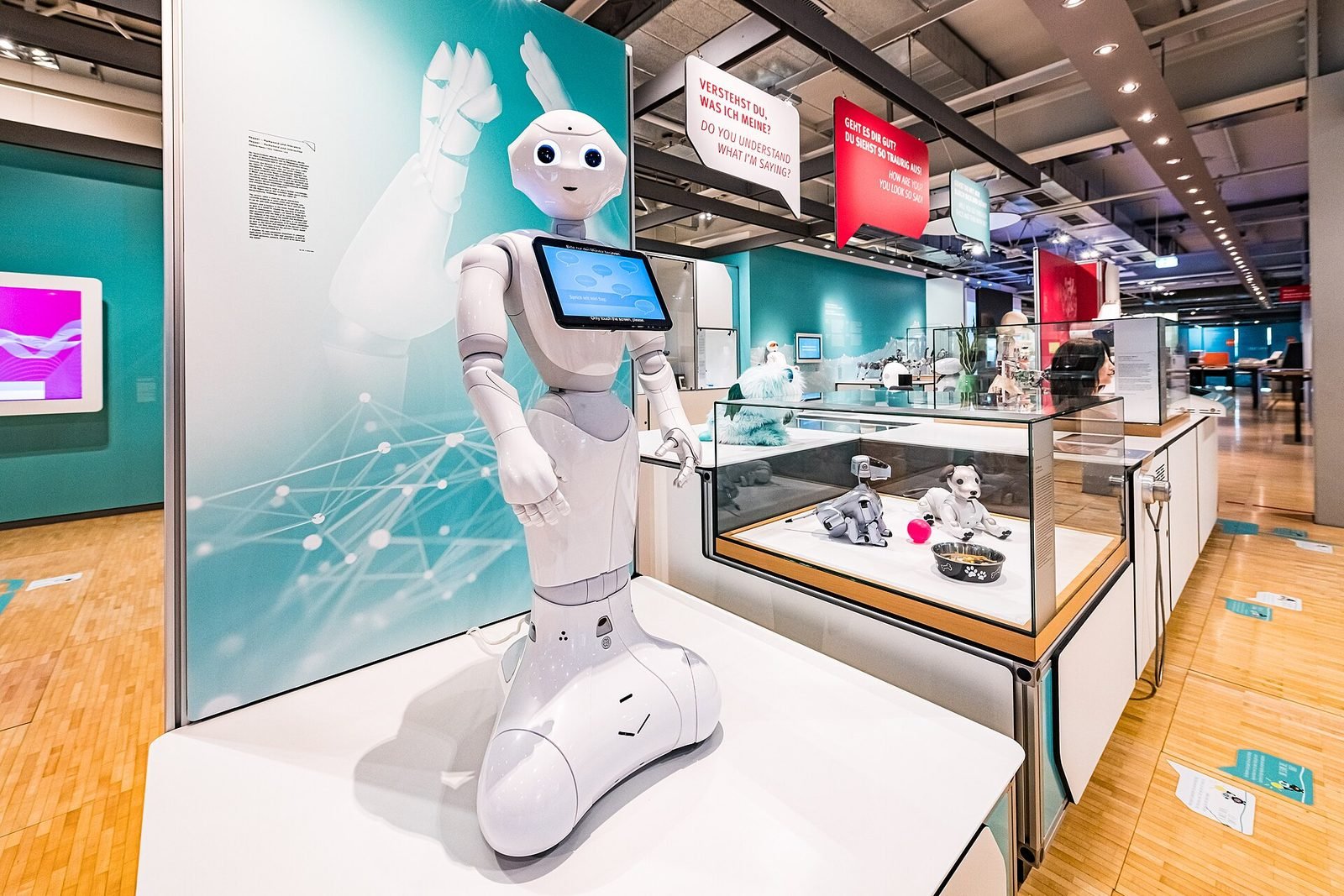 An artificial-intelligence and robotics museum exhibition