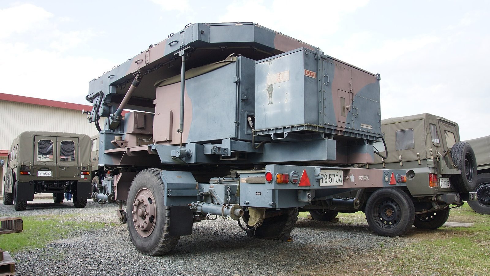 A Japanese radar unit at Camp Akeno