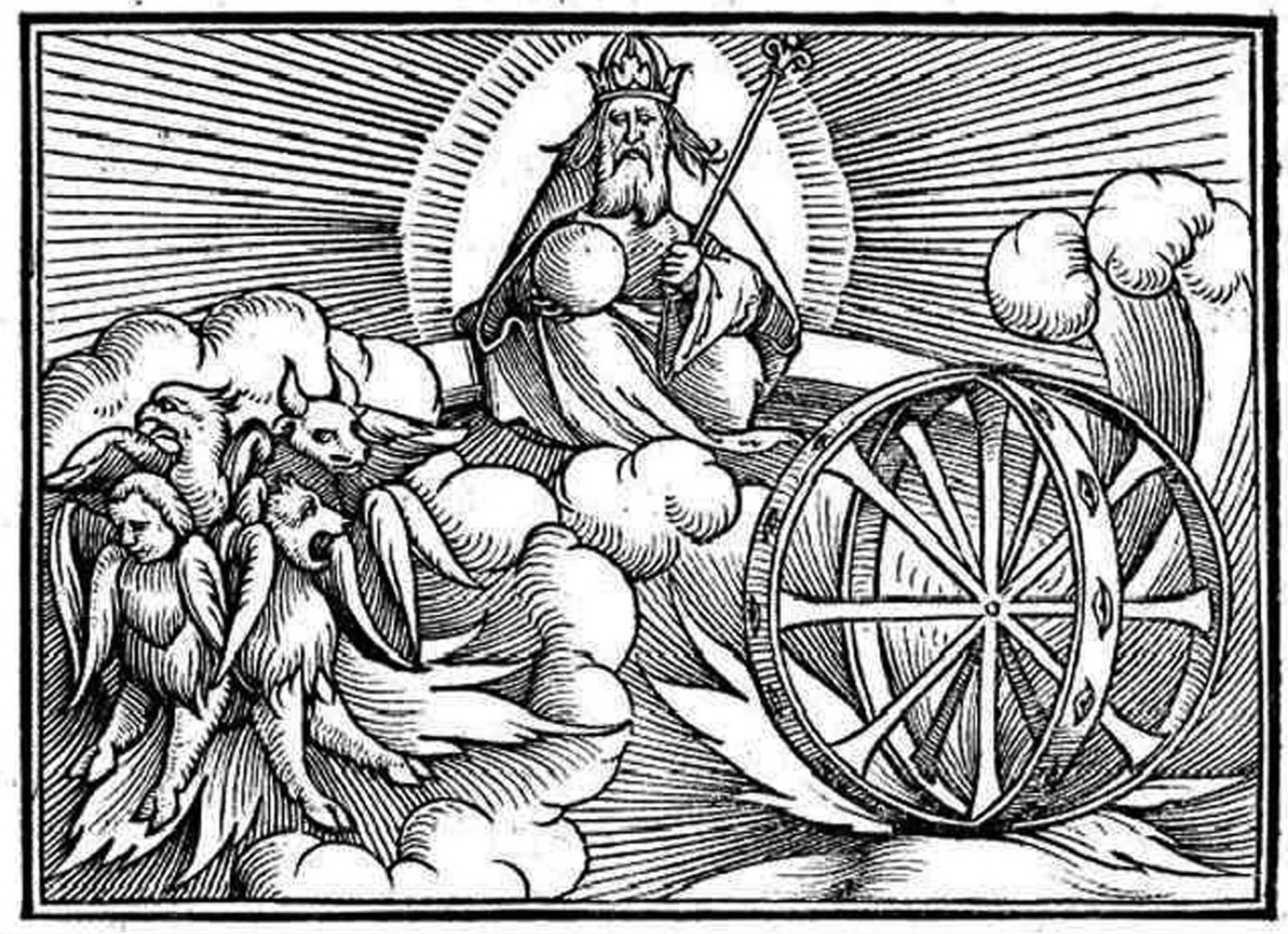 Holbein’s depiction of Ezekiel’s vision