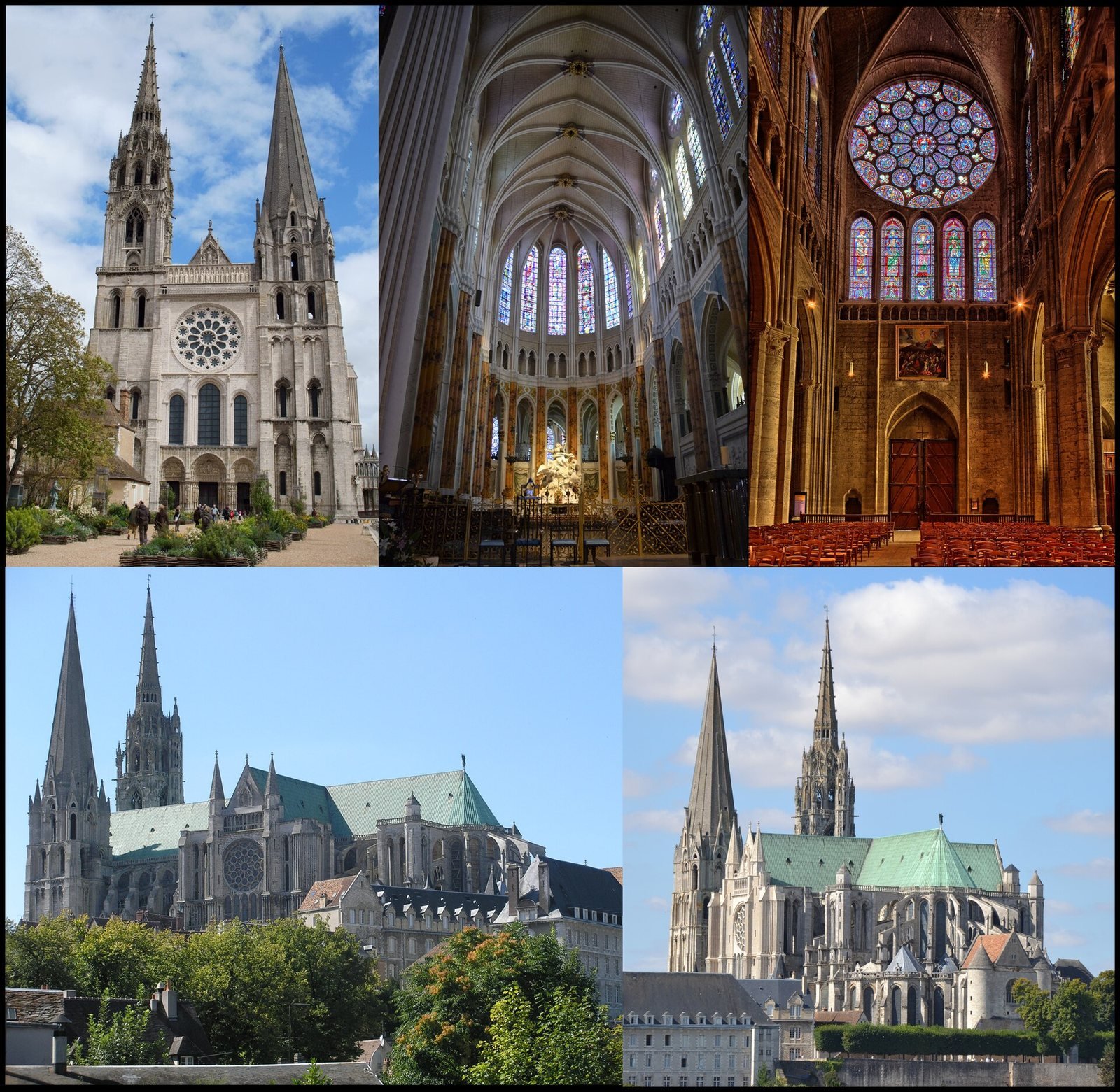 Chartres Cathedral, seen from the west