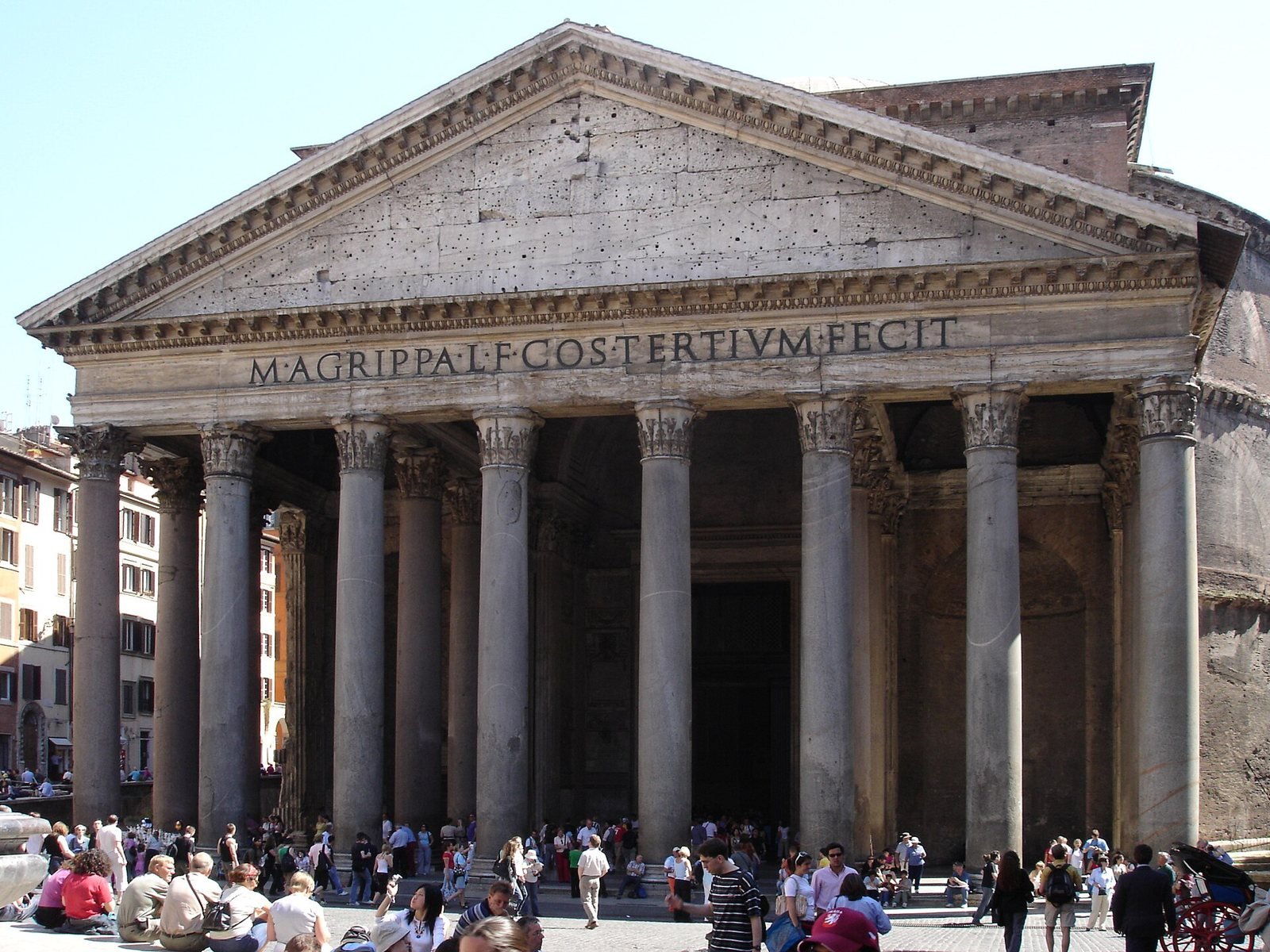 The portico of the Pantheon in Rome