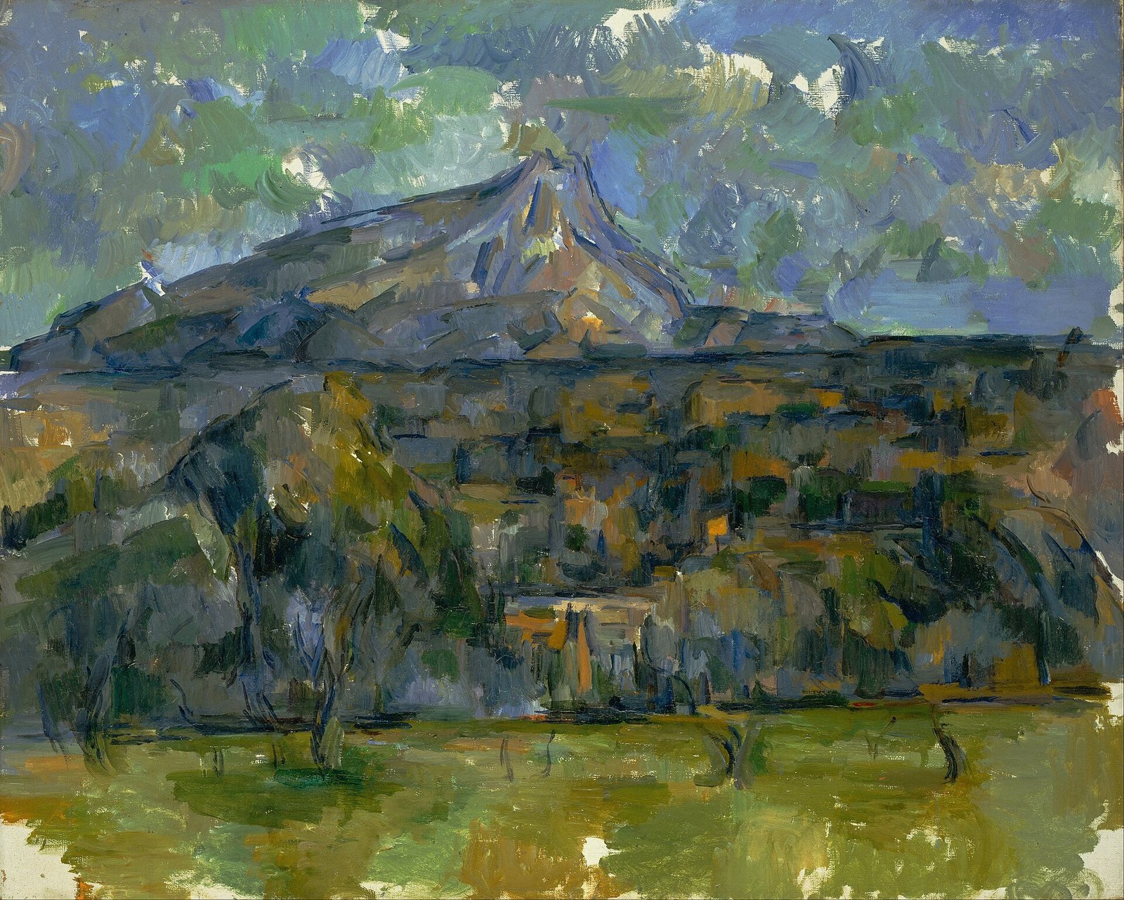 Paul Cézanne, Mont Sainte-Victoire, a late view of the mountain near Aix