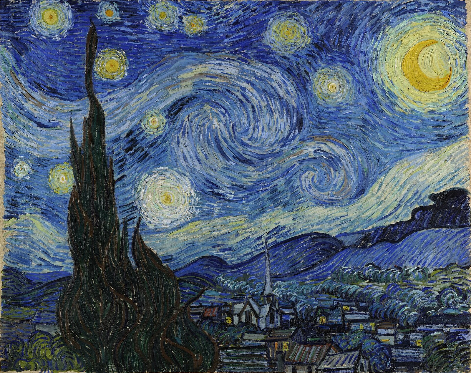 Vincent van Gogh, The Starry Night, 1889, Museum of Modern Art, New York