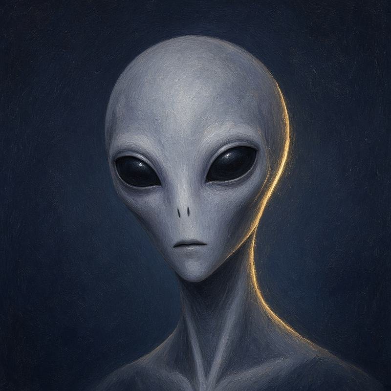 Artist impression of a Grey being