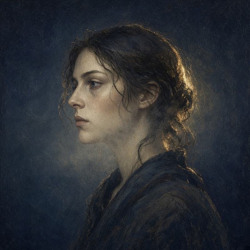 Artist impression of a wanderer in a human life